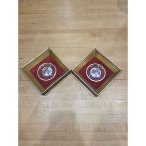 Vintage Fragonard Limoges Style Cameo Shadowbox Framed Art Pair Reliable Gold